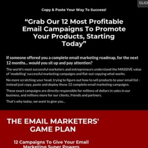 The Email Marketers' Game Plan