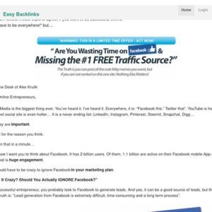 Easy Backlinks : Get Backlinks