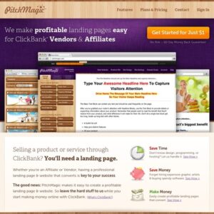 PitchMagic – ClickBank Landing Pages & Websites Made Easy